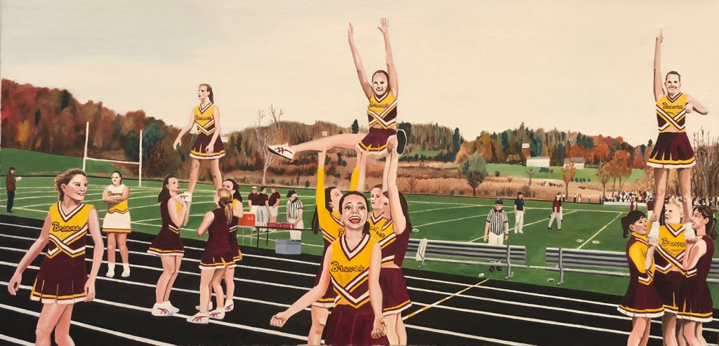 Fonda-Fullerton Braves
oil on canvas 
24 x 48 in.